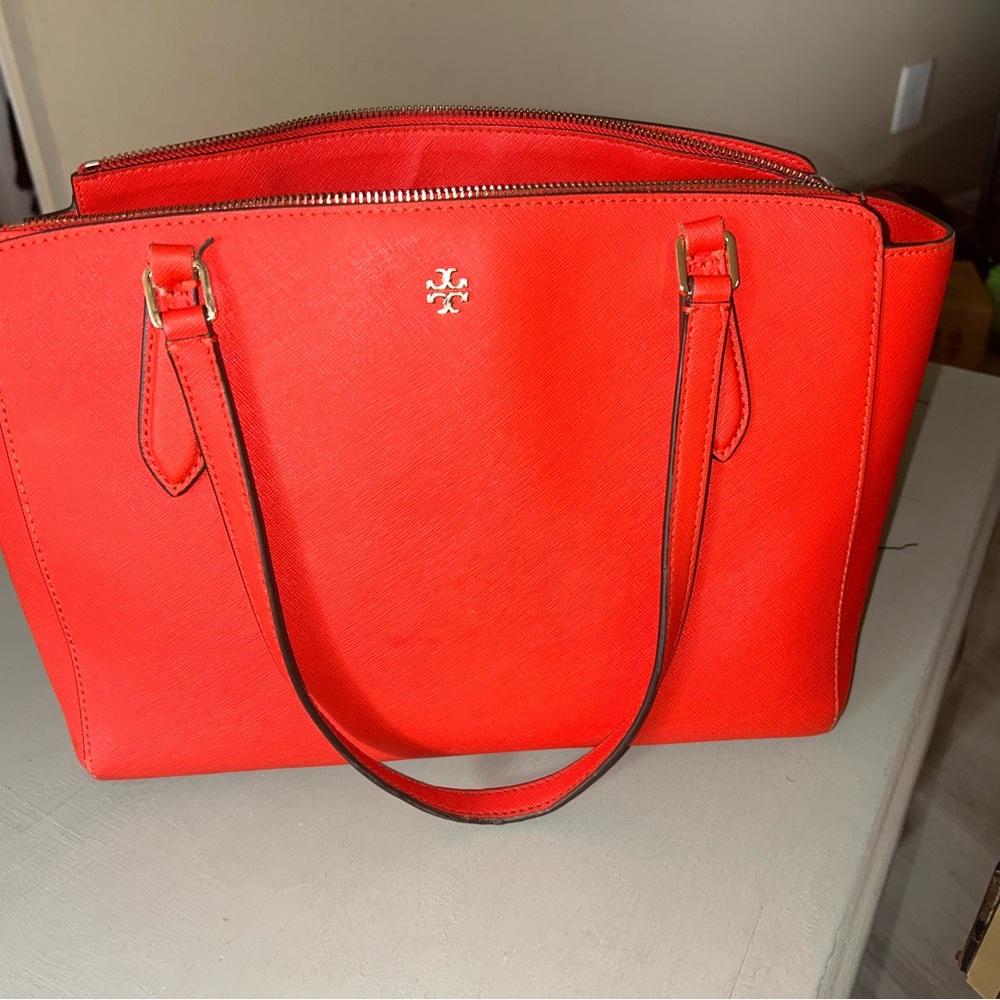 Hot Orange Tory Burch arm bag